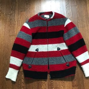 Isabel Marant Etoile fimo red white jacket